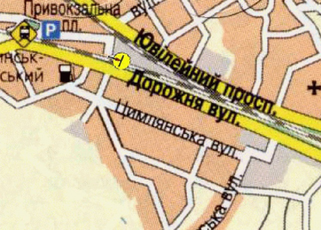 Білборд/Щит, Кам'янське/Дніпродзержинськ, Київська траса, біля вул.Дорожня, з центру/Киевская трасса, возле ул.Дорожной, из центра