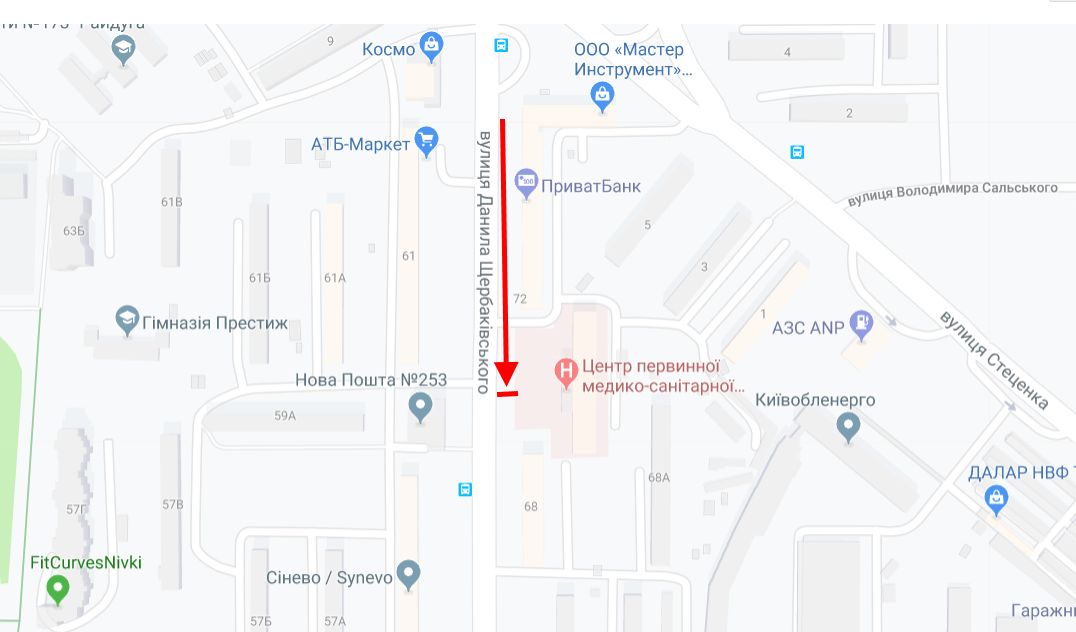 Билборд/Щит, Киев, Щербаківського вул, 70 у напрямку пр. Перемоги