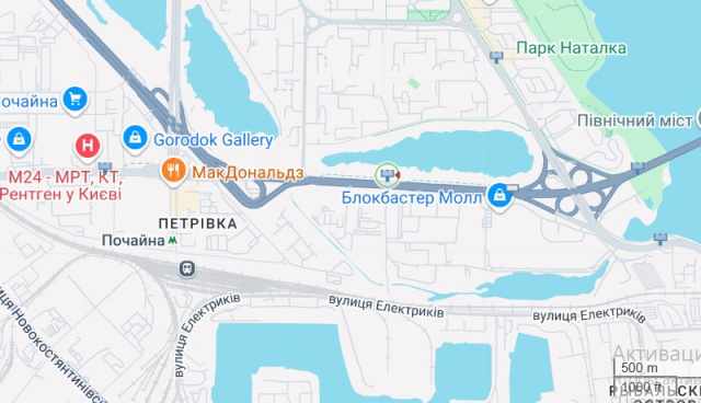 Ролер/Призматрон, Київ, Бандери Степана просп. 28 (навпроти Автосалони "Тойота", "АІС", "ВІннер Автомотів", ТЦ Plazma, ТЦ "Макрос", МЕТРО), в напрямку Петрівка