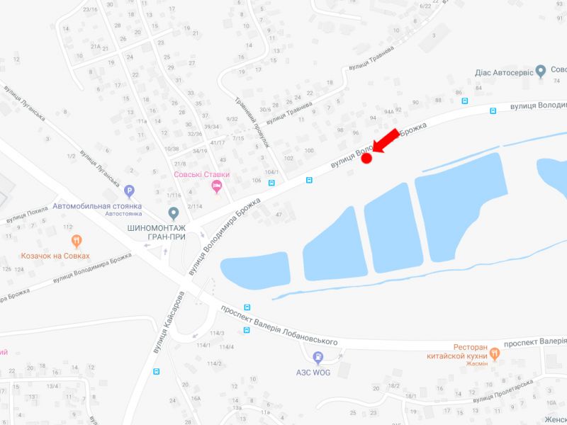 Білборд/Щит, Київ, Брожка вул. (колиш. Кіровоградська вул.), в бік пр. Лобановського