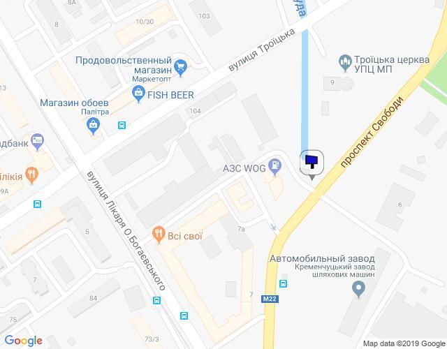 Билборд/Щит, Кременчуг, просп. Свободи, 7-Б, біля АЗС «WOG» та ресторану «Хуторок»