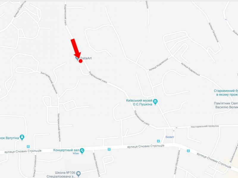 Білборд/Щит, Київ, Кудрявський узвіз, 5, в сторону центру