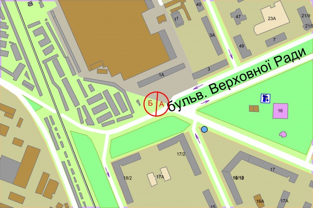 Білборд/Щит, Київ, Верховної Ради бульвар 1А / Миру проспект (світлофор)