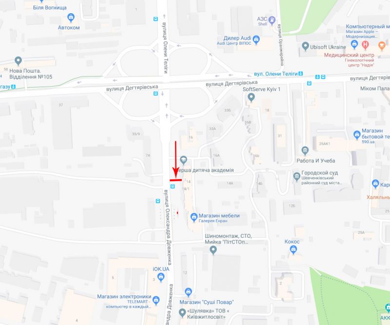 Скрол/Сітіборд, Київ, Довженка Олександра вул. 14, в напрямку до ст. м. "Шулявська"