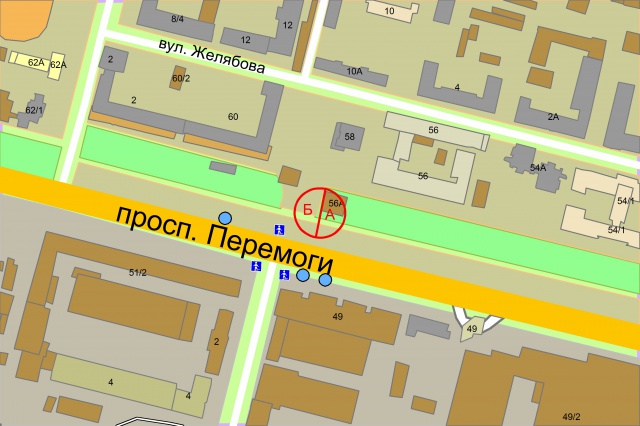 Скролл/Ситиборд, Киев, Берестейський (Перемоги) пр-т, 60 / навпроти вул. Гарматна (рух до центру, ліворуч)