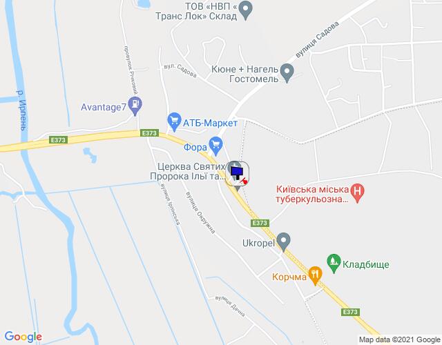Билборд/Щит, Гостомель, смт. Гостомель, траса М-07 "Київ-Ковель", км 22+700 право, вул. Кулішова, 41, перед поворотом на с. Горенка, за 130м до повороту на вул. Чумацький Шлях, за 190м до повороту на вул. Садова, за 190м до магазину "Фора"