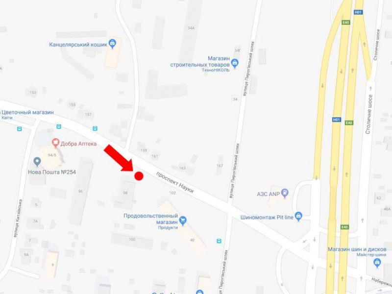 Білборд/Щит, Київ, Науки пр., 98 / Науки пр., 102, бік Столичного шосе