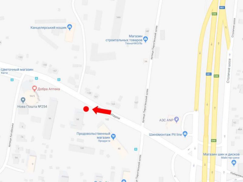 Білборд/Щит, Київ, Науки пр., 98 / Науки пр., 102 в сторону Деміївської пл