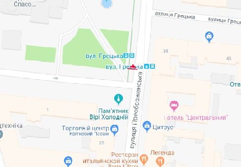 Ситилайт, Одесса, Преображенська вул. (вугол Соборній площі) А