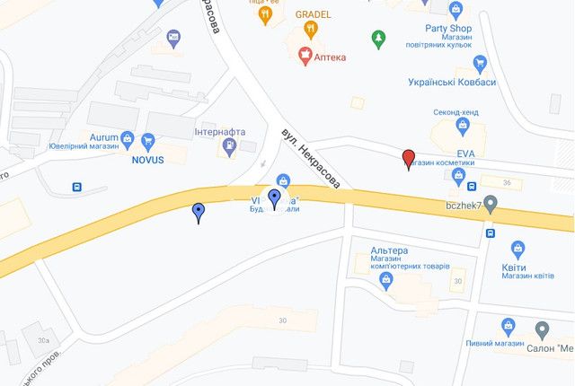 Білборд/Щит, Біла Церква, Вул. Леваневського, навпроти м-ну "Новус" напрямок в центр