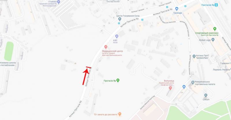 Скрол/Сітіборд, Київ, Протасів яр вул. 48, в напрямку до вул. М. Грінченка
