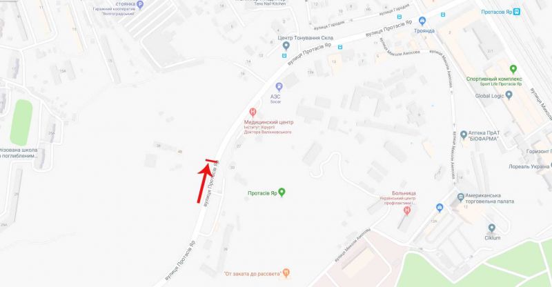 Скролл/Ситиборд, Киев, Протасів яр вул. 48, в напрямку до вул. М. Грінченка