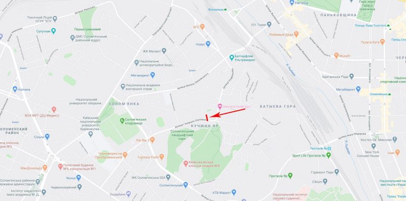 Скролл/Ситиборд, Киев, Шаповала генерала біля буд. 20 Б, в напрямку до вул. Солом'янської