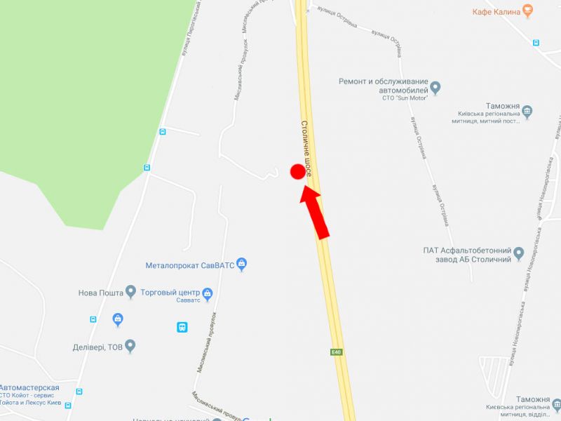 Білборд/Щит, Київ, Столичне шосе - провул. Охотський, в бік пр. Науки, центру