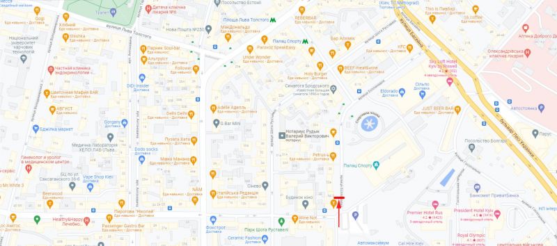 Скролл/Ситилайт, Киев, Еспланадна вул. 34/2, рух в напрямку вул. Басейна