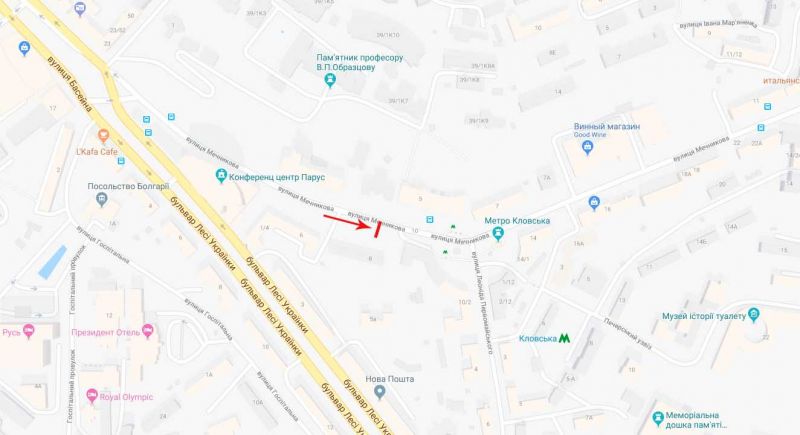 Скролл/Ситилайт, Киев, Мечникова вул. 8, рух в напрямку ст. м. "Кловська"