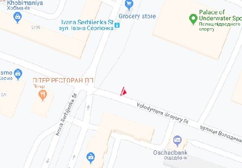 Білборд/Щит, Київ, Івана Сергієнка вул. - Володимира Сосюри вул., 3/2