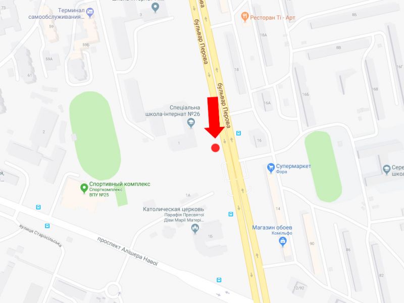 Роллер/Призматрон, Киев, Перова бул., 1, в сторону Броварського пр.