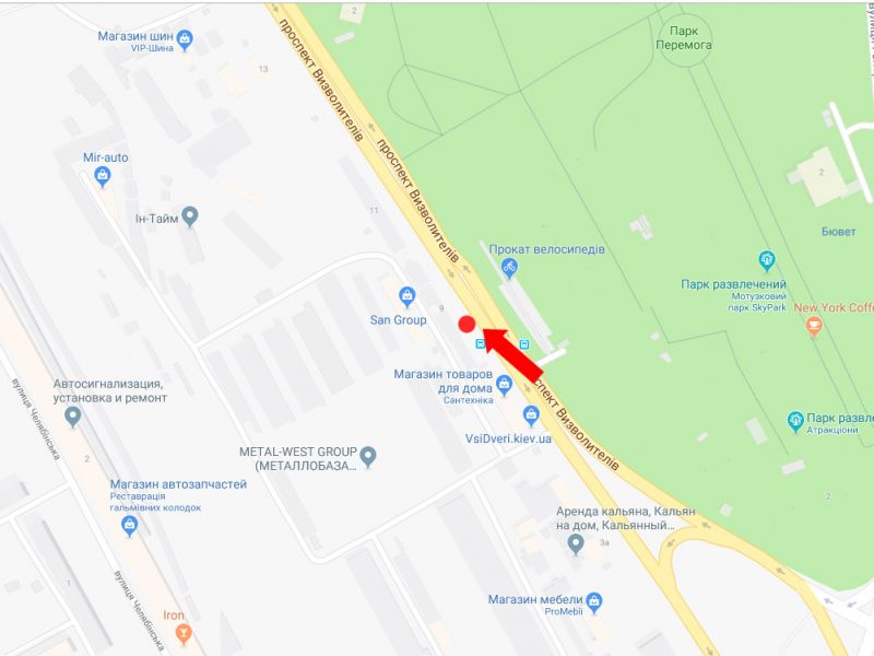 Роллер/Призматрон, Киев, Визволителів пр., 9, в бік пр. Ватутіна