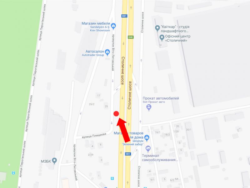 Билборд/Щит, Киев, Столичне шосе - Плещеєва вул., в центр