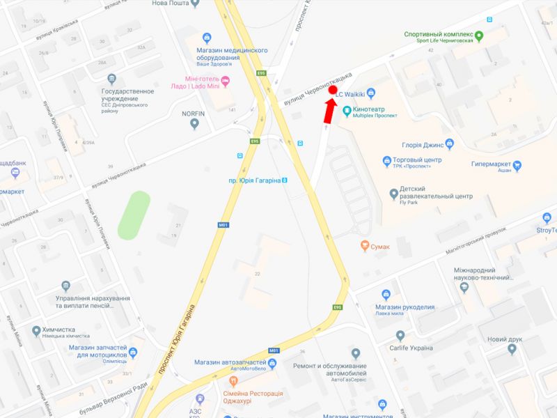 Роллер/Призматрон, Киев, Хоткевича вул. (вул. Червоногвардійська), біля ТРЦ "Проспект", супермаркету "Ашан"