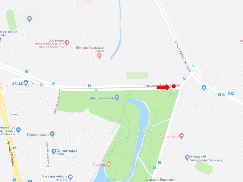 Білборд/Щит, Київ, Навої пр. - вул. Жмаченка, роздільник, в сторону ринку "Юність", вул. Братиславської