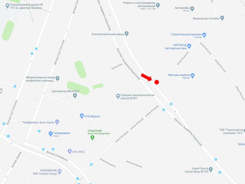 Білборд/Щит, Київ, Корольова пр. - вул. Пшенична, в сторону супермаркету "Сільпо"