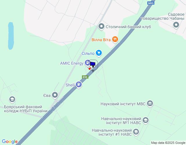 Билборд/Щит, Трассы, с. Віта-Поштова, траса М-05 Київ-Одеса, км 21+400 ліво, АЗС ШЕЛЛ, АЗС БРСМ, навпроти СІЛЬПО, АЗС АМІК