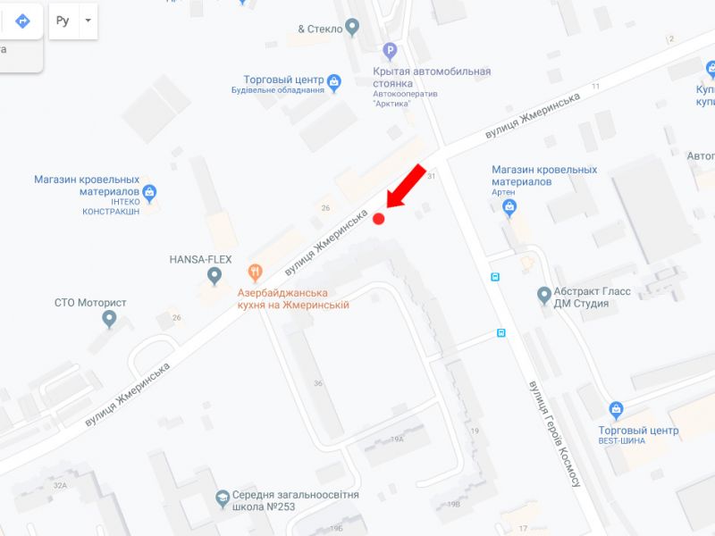 Білборд/Щит, Київ, Жмеринська вул., 26 - вул. Героїв Космосу, в сторону Кільцевої дороги