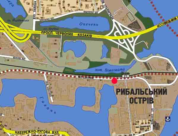 Билборд/Щит, Киев, вул. Електриків напрямок на Поділ