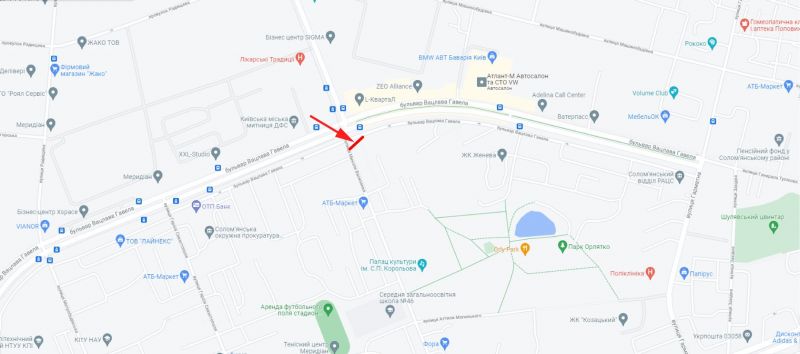 Ролер/Призматрон, Київ, Вацлава (Лепсе) Гавела бульв. / вул. М. Василенка