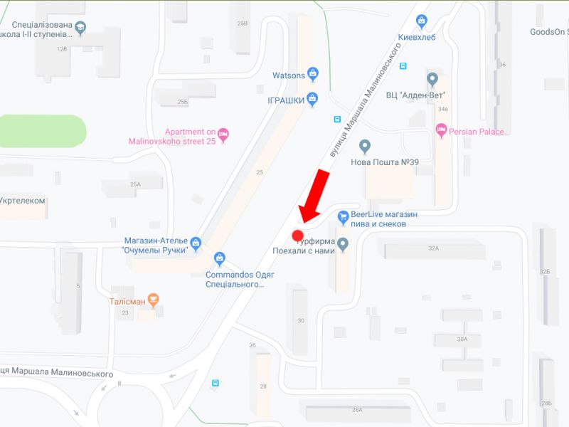 Білборд/Щит, Київ, Малиновського вул., 32, в сторону ст. м. «Оболонь»