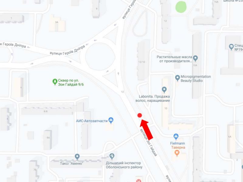 Білборд/Щит, Київ, Гайдай вул., 10, в сторону вул. Героїв Дніпра