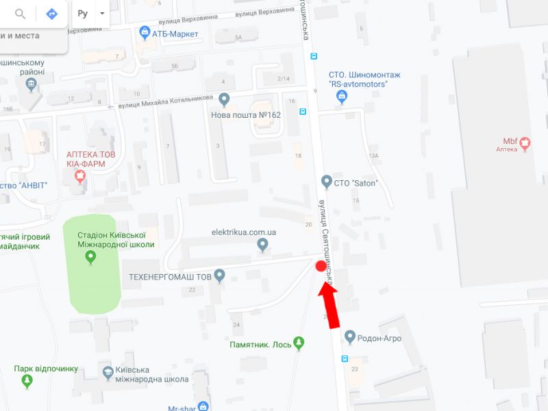 Білборд/Щит, Київ, Святошинська вул., 20, в сторону ст.м. "Святошино"