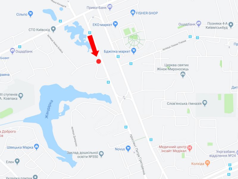 Білборд/Щит, Київ, Григоренка пр., 2, навпроти, в бік пр. Бажана