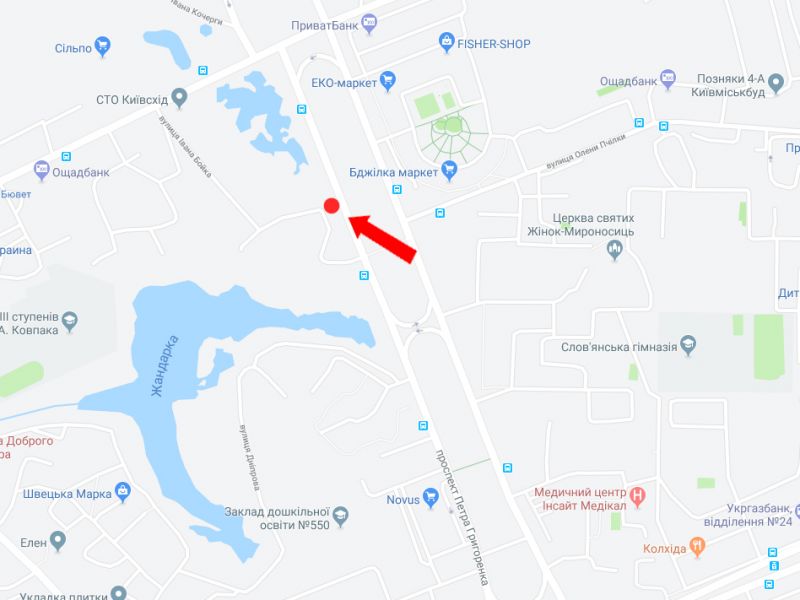 Билборд/Щит, Киев, Григоренка пр., 2, навпроти, в сторону вул. Здолбунівська, Дарницького шосе