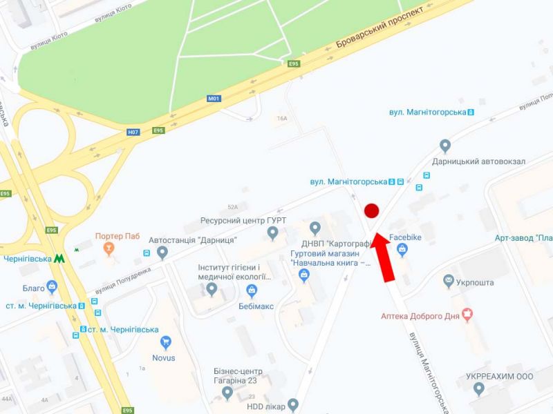 Білборд/Щит, Київ, Попудренка вул. - Магнітогорська вул., в сторону ст.м. "Лісова"