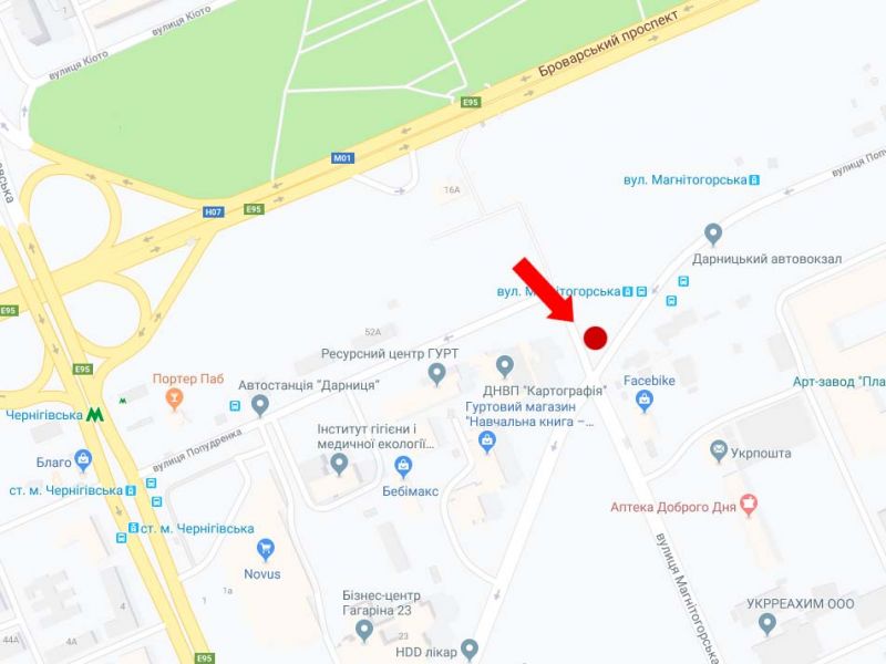 Білборд/Щит, Київ, Попудренка вул. - Магнітогорська вул., в сторону ст.м. "Лісова"