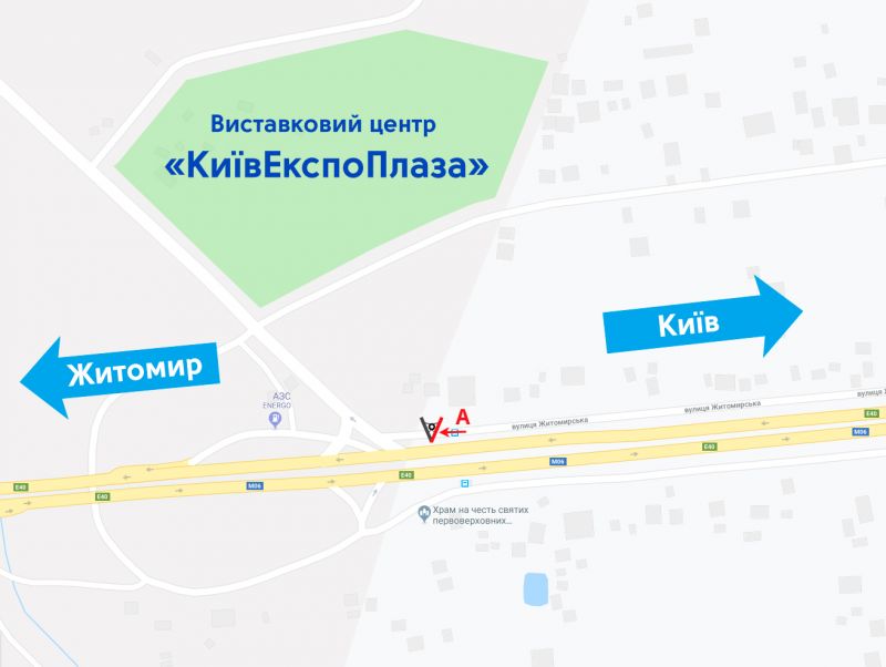 Билборд/Щит, Березовка (Киевская обл.), траса М-06 Київ-Чоп, с. Березівка(напрямок Київ-Житомир, виїзд з Києва, поворот на с.Колонщину, поворот до КиївЕкспоПлази)