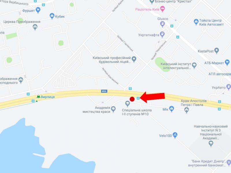 Билборд/Щит, Киев, Бажана пр., 300 м. за Харківській пл., в центр