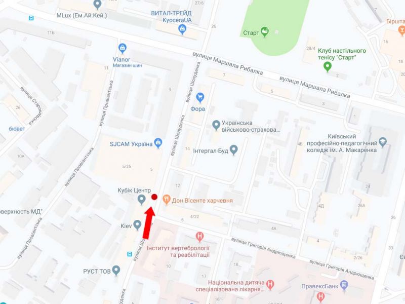 Билборд/Щит, Киев, Шолуденка вул., 5/25 - вул. Андрющенка, в сторону Лук'янівки