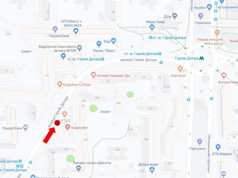 Билборд/Щит, Киев, Героїв Дніпра вул., 18а, в сторону ст. м. "Героїв Дніпра"