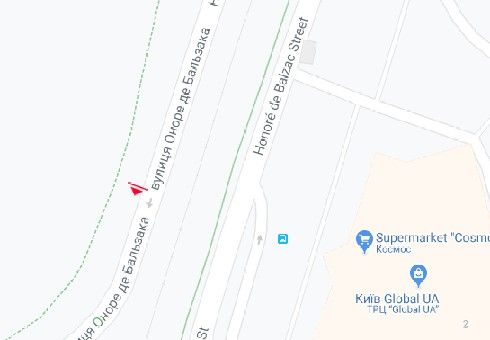 Білборд/Щит, Київ, Оноре де Бальзака вул., 2