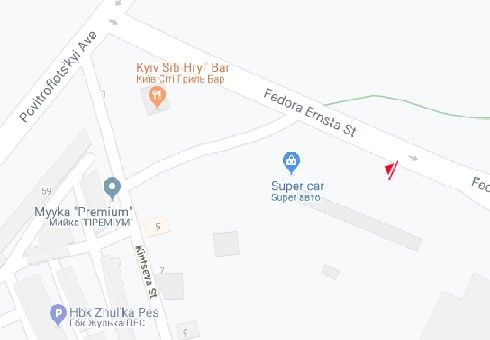 Білборд/Щит, Київ, Федора Ернста вул., 12а