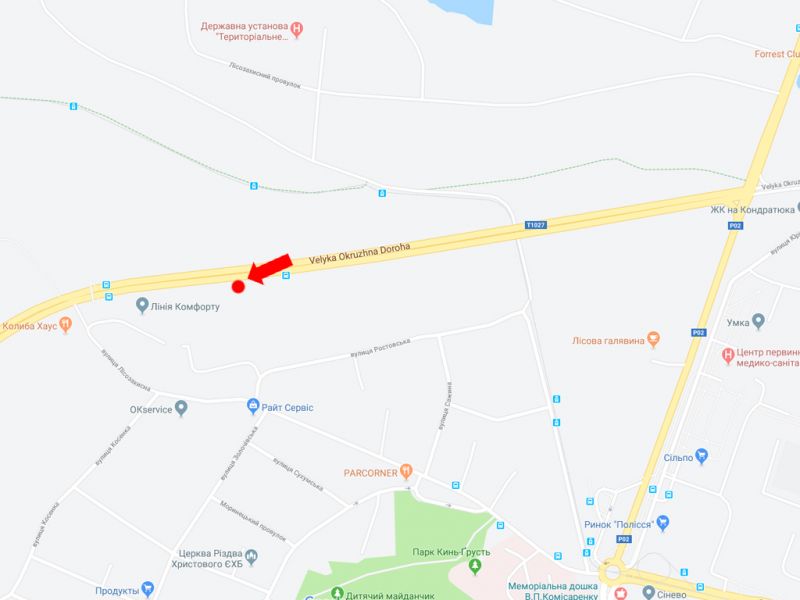 Билборд/Щит, Киев, Велика Кільцева дорога, 1 км. від Мінського пр. в бік Пущі Водиці, вул. Міська
