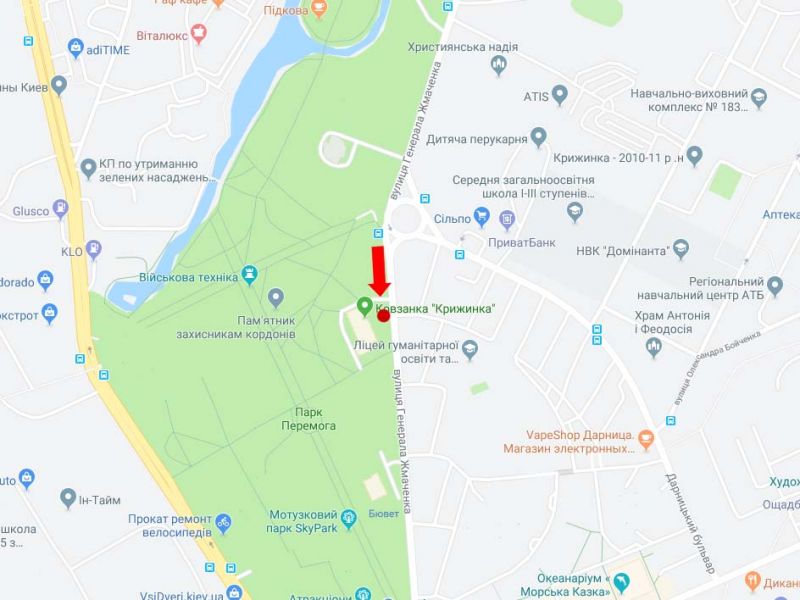 Билборд/Щит, Киев, Жмаченка вул., 7, в сторону Визволителів пр.