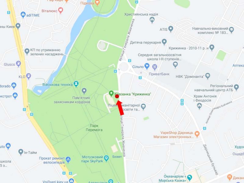 Билборд/Щит, Киев, Жмаченка вул., 7, в сторону Дарницький бул.