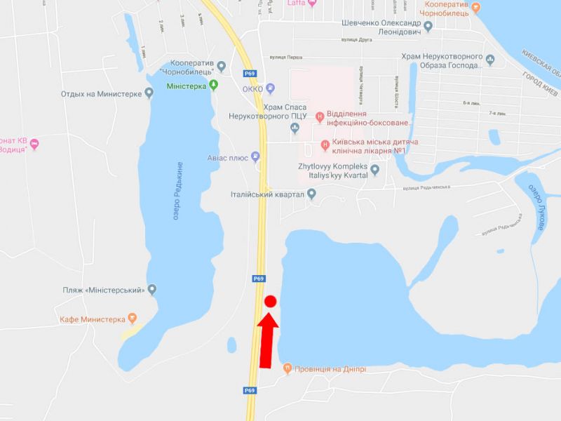 Білборд/Щит, Київ, Богатирська вул., в бік Вишгороду
