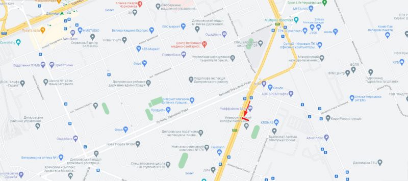 Ролер/Призматрон, Київ, Гагаріна Ю. пр-т 16, рух в напрямку Дарницької пл.