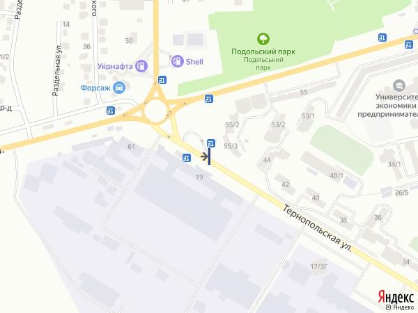 Билборд/Щит, Хмельницкий, вул. Тернопільська 19